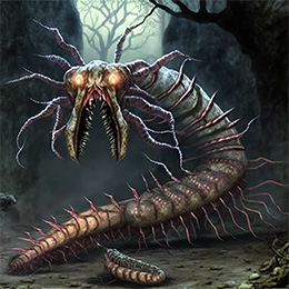 BrowserQuests monster depiction (Giant Centipede)