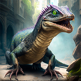 BrowserQuests monster depiction (Giant Lizard)