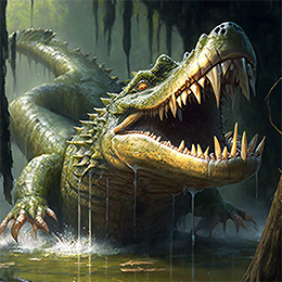 BrowserQuests monster depiction (Large Crocodile)